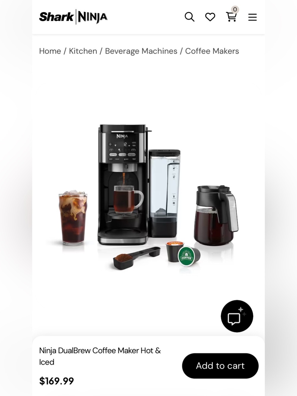 Ninja DualBrew Hot & Iced Coffee Maker – K-Cup & 12-Cup Carafe – Like New